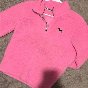Pink Sherpa sweater